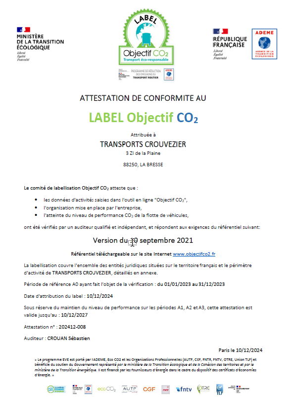 label objectif